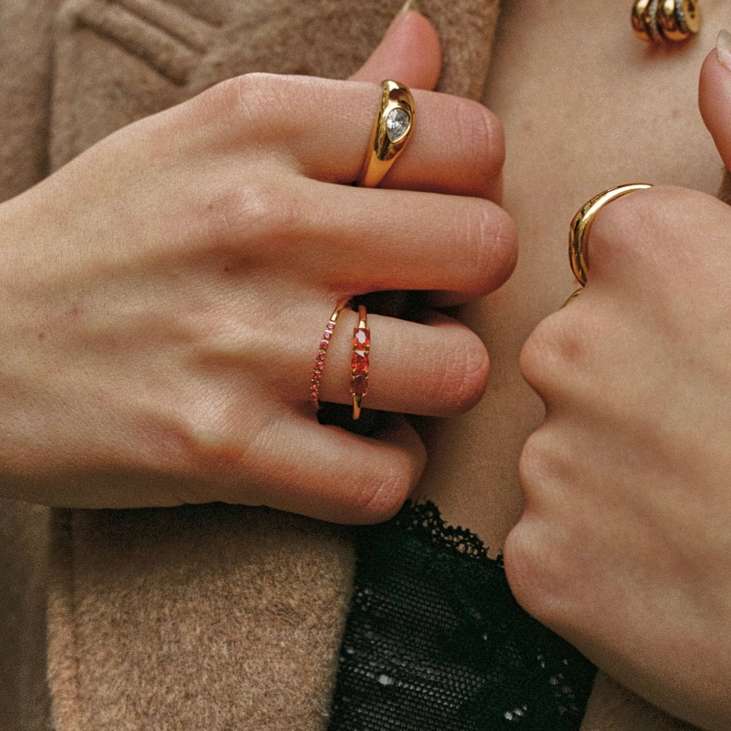 „Bordeaux“ dünner Ring