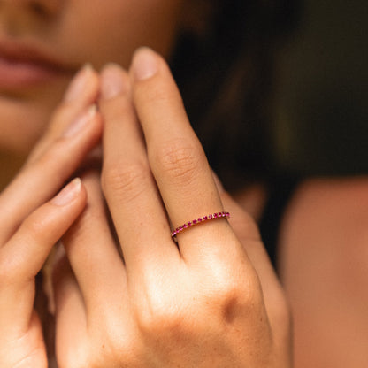 „Bordeaux“ dünner Ring